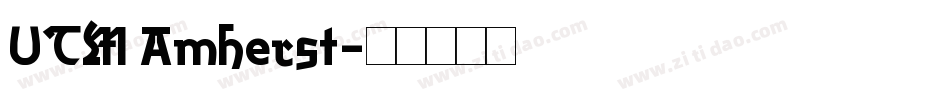UTM Amherst字体转换